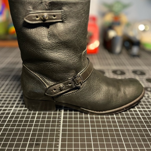 Coach Amy Ankle Boots - Black - Moto Style - 6.5B - Picture 9 of 14